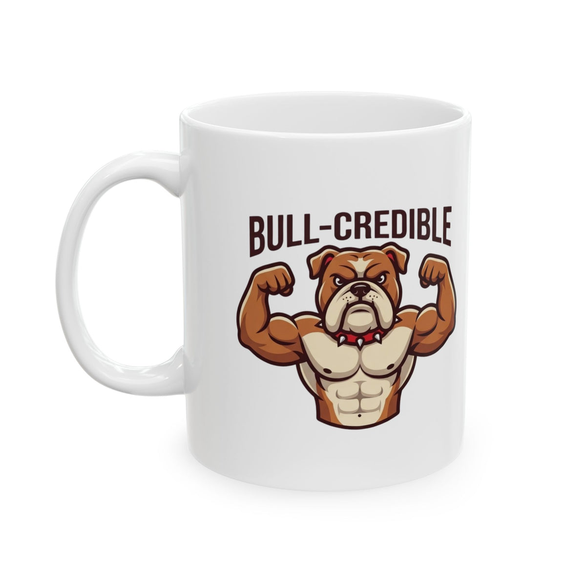 "Bull Credible" White Ceramic Mug