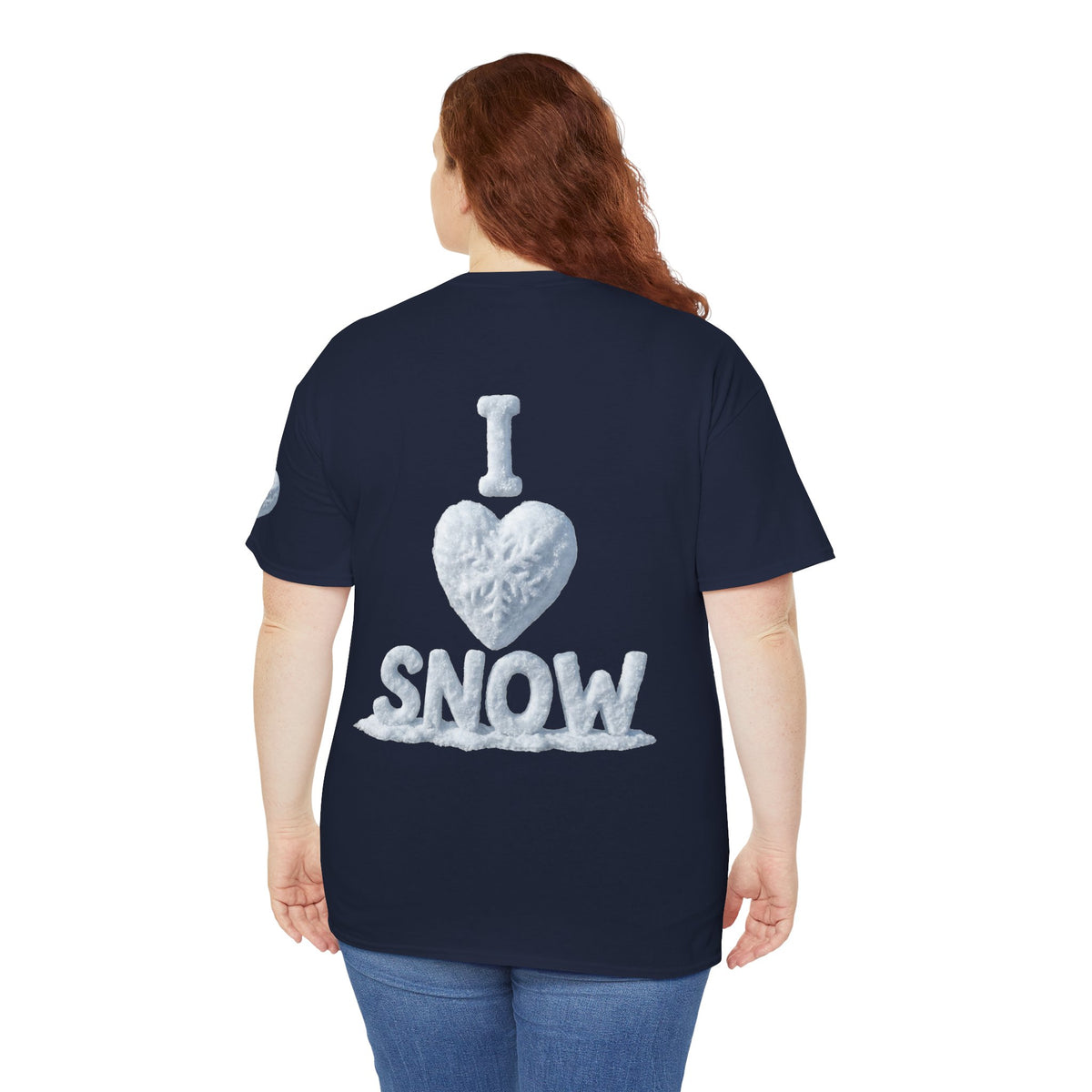 Color: Navy | I Love Snow Premium Graphic Tee