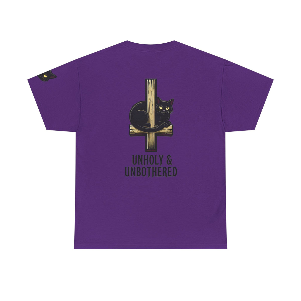 Color: Purple | Unholy and Unbothered Premium Graphic Tee