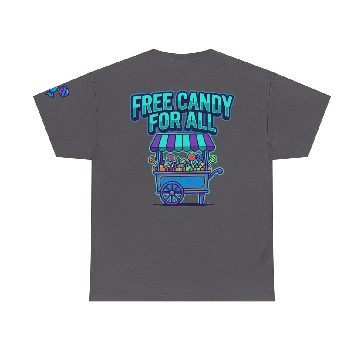 Color: Charcoal | Free Candy For All Premium Graphic Tee