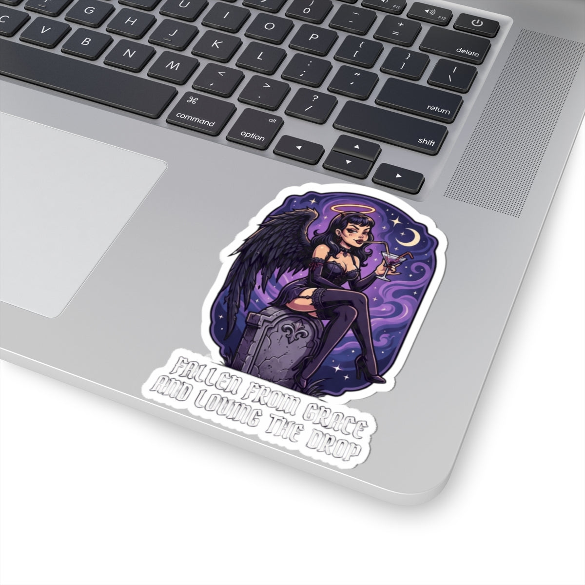 "Fallen From Grace and Loving the Drop" Sticker — Main
