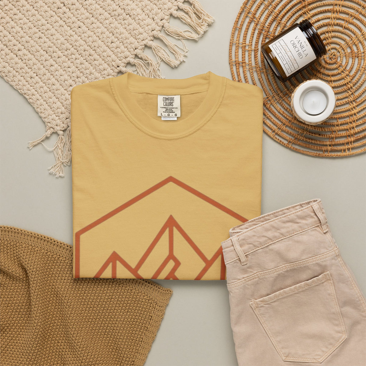 "Peaks" Unisex Garment-Dyed Tee