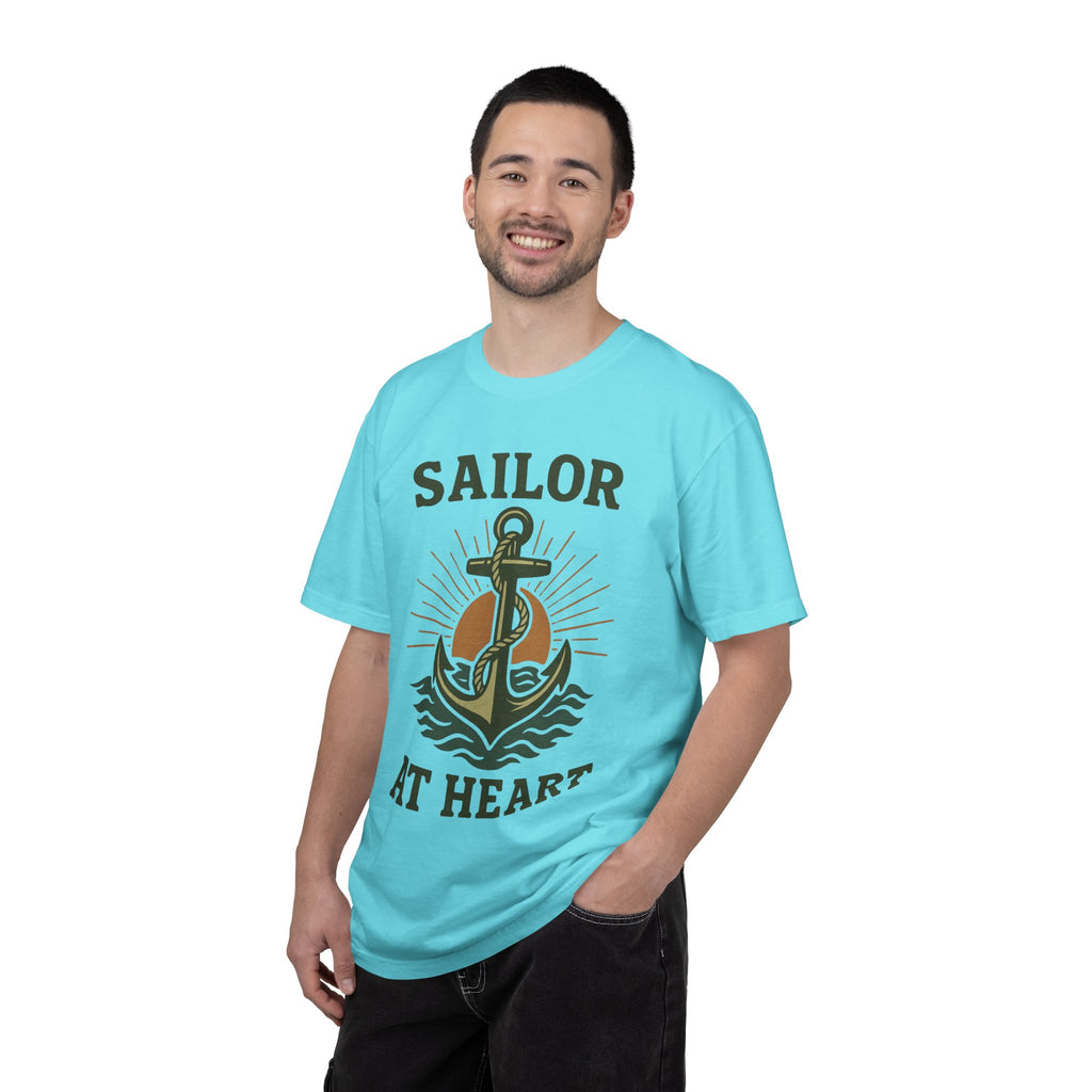 "Sailor at Heart" Unisex Garment-Dyed T-shirt