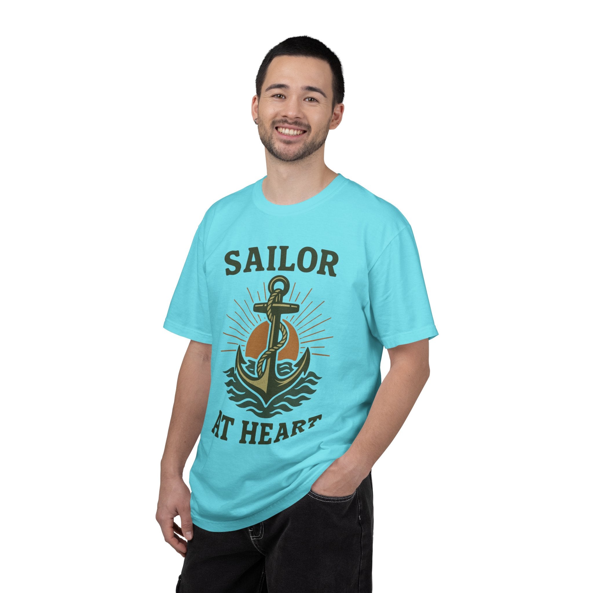 "Sailor at Heart" Unisex Garment-Dyed T-shirt