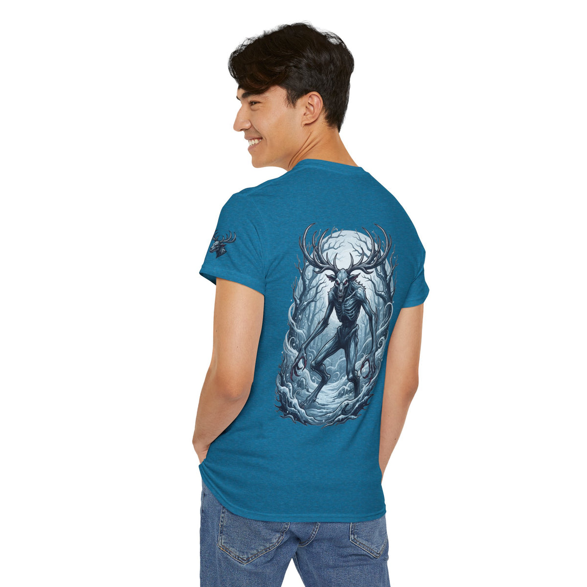 Color: Antique Sapphire | Wendigo (Algonquian Folklore) Premium Graphic Tee