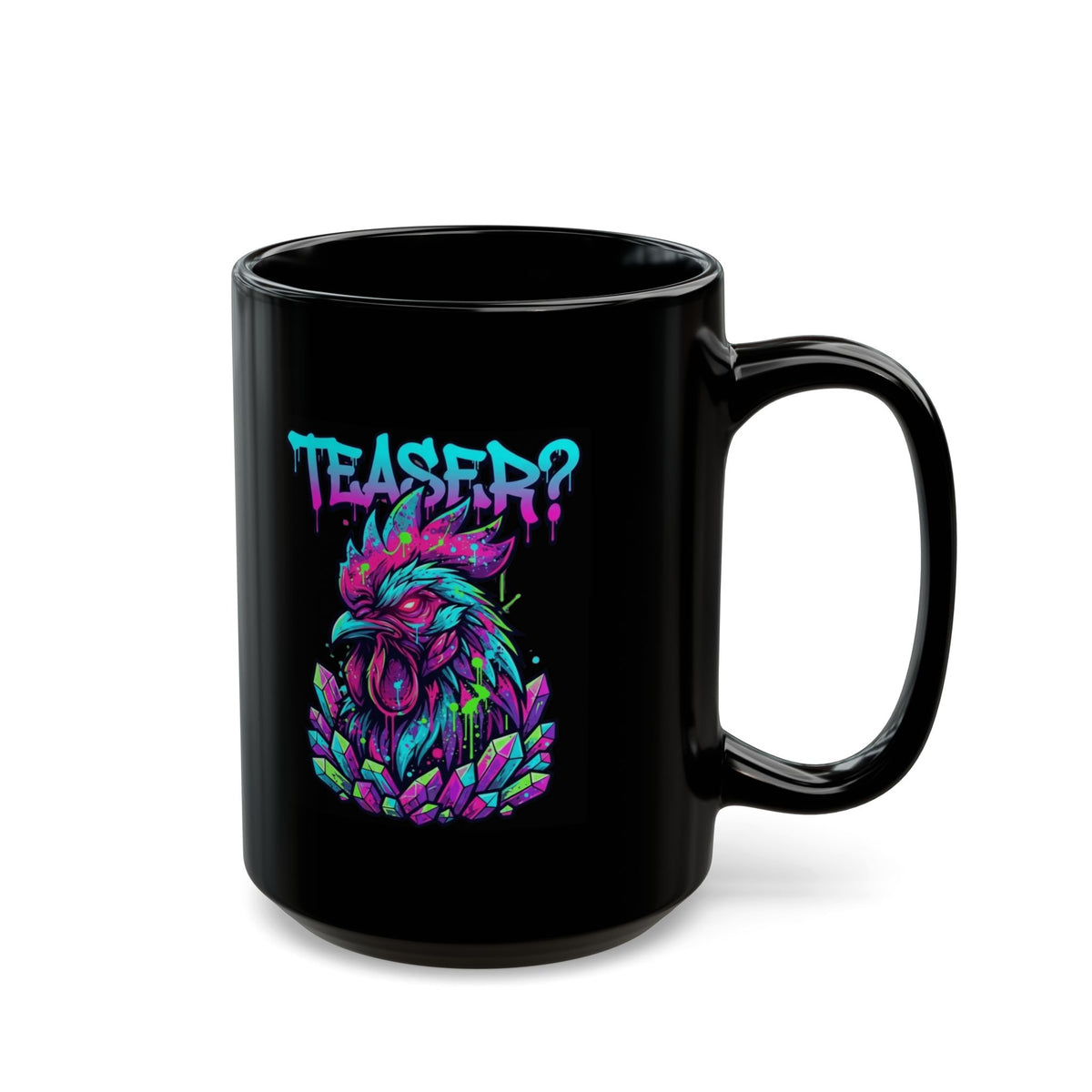 "Cock Teaser" Black Ceramic Mug