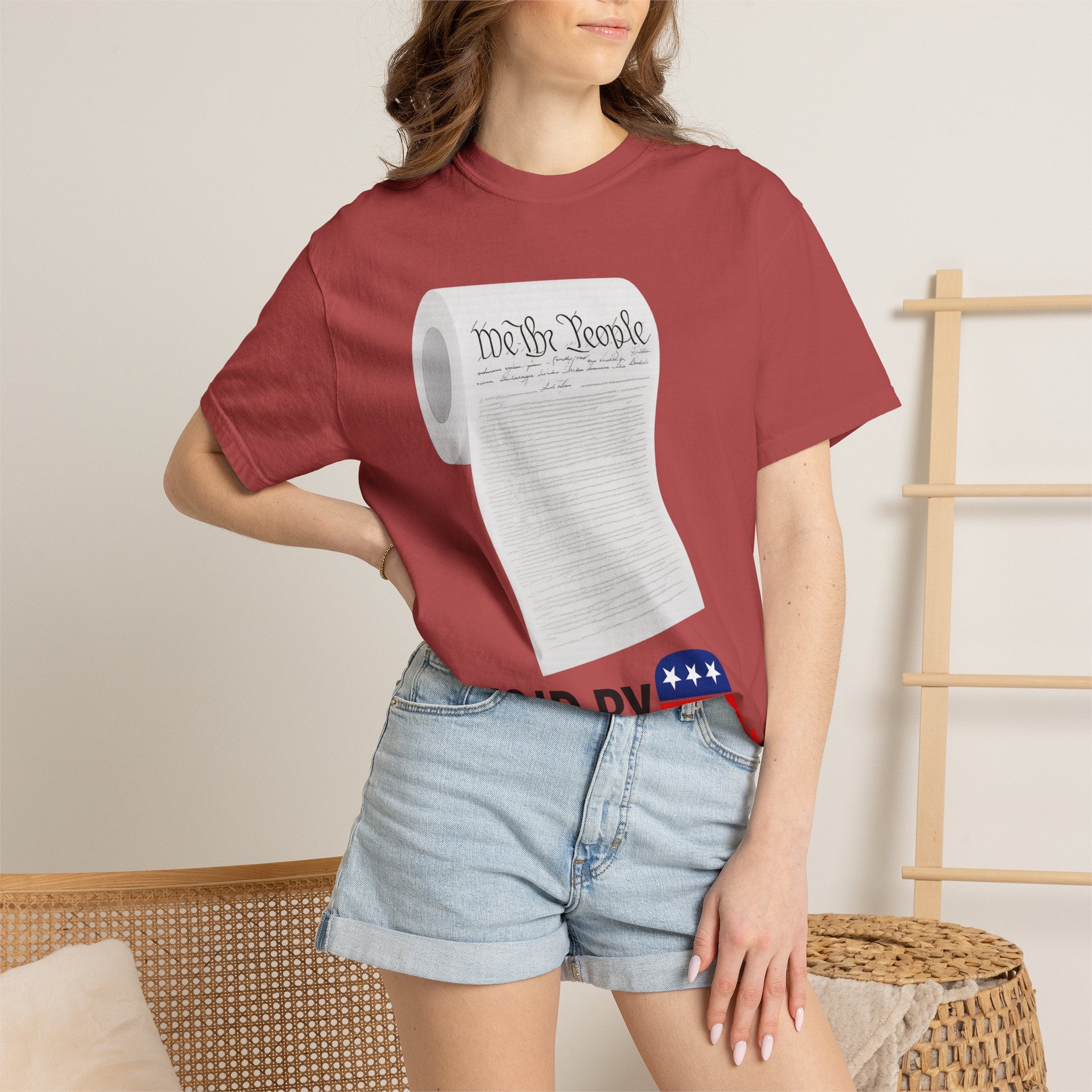 "Constitution Toilet Paper" Unisex Garment-Dyed T-shirt