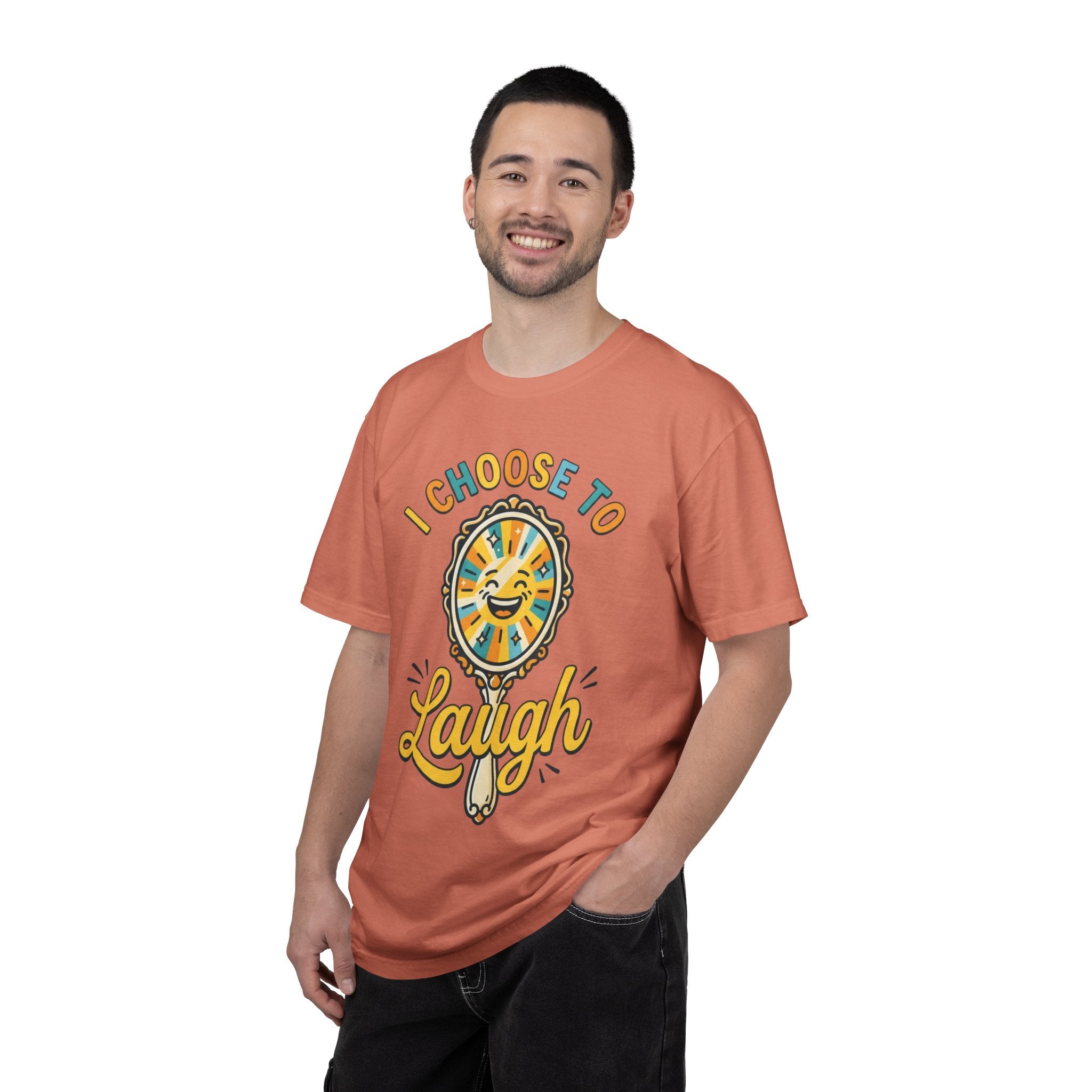 "I Choose to Laugh" Unisex Garment-Dyed Tee