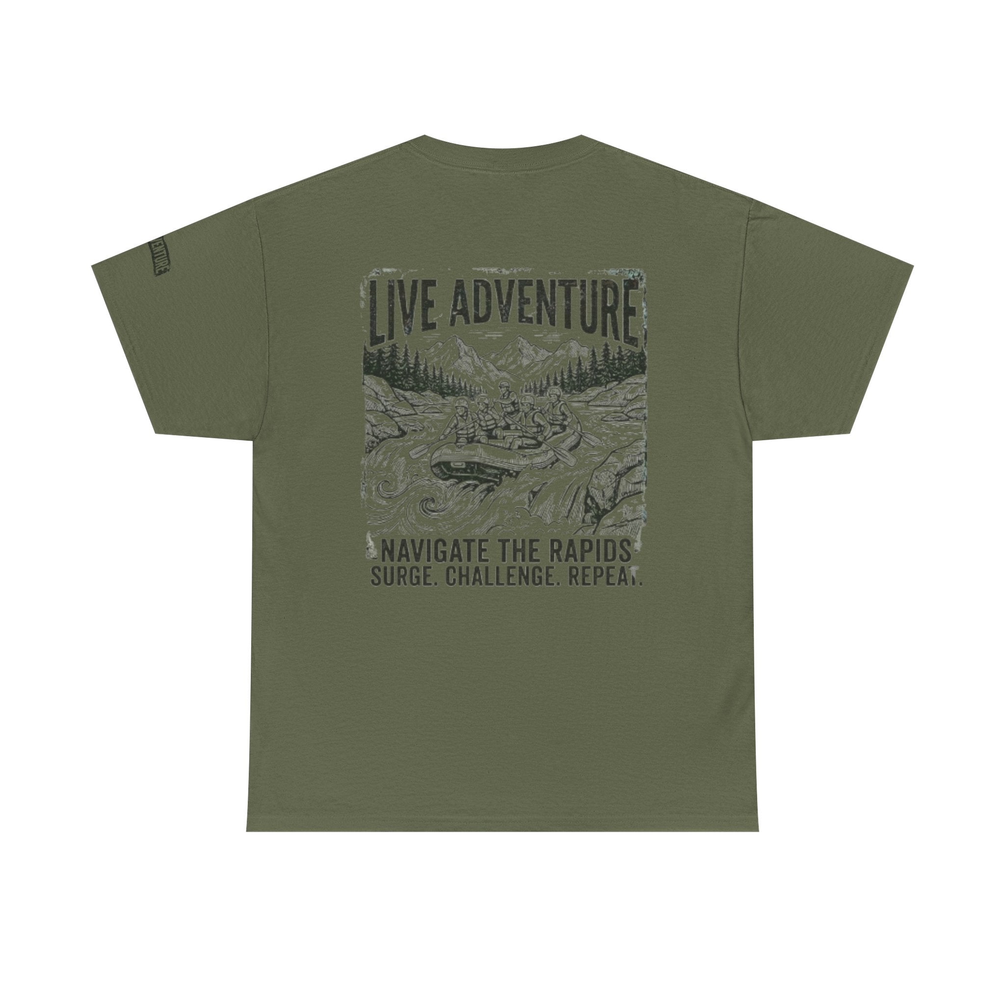 "Live Adventure - Rafting" Premium Graphic Tee