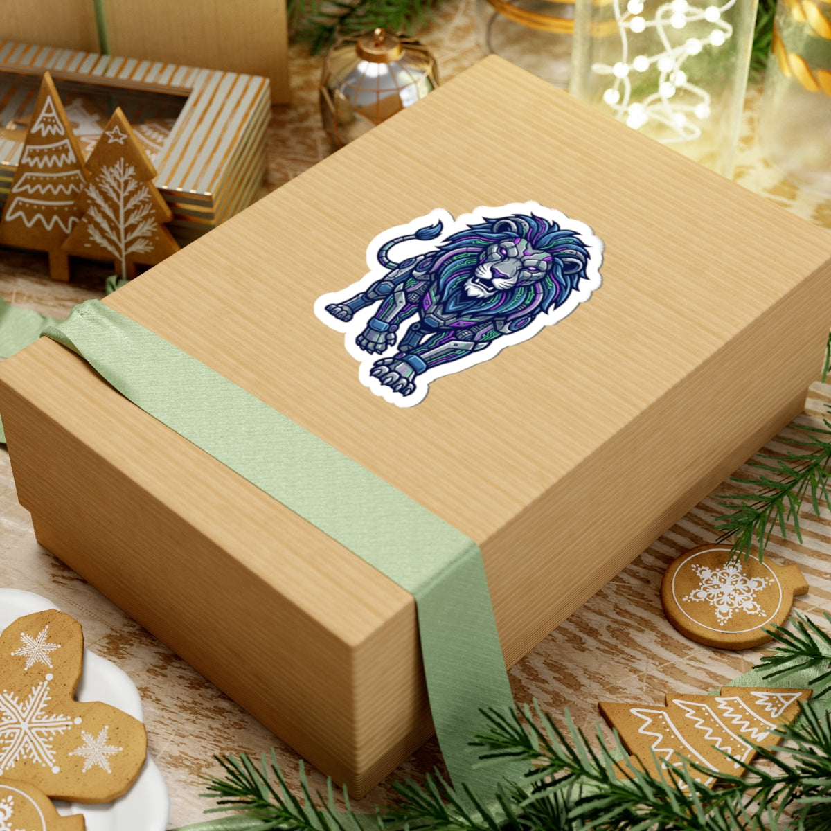 "Cyber Lion" Sticker — Main