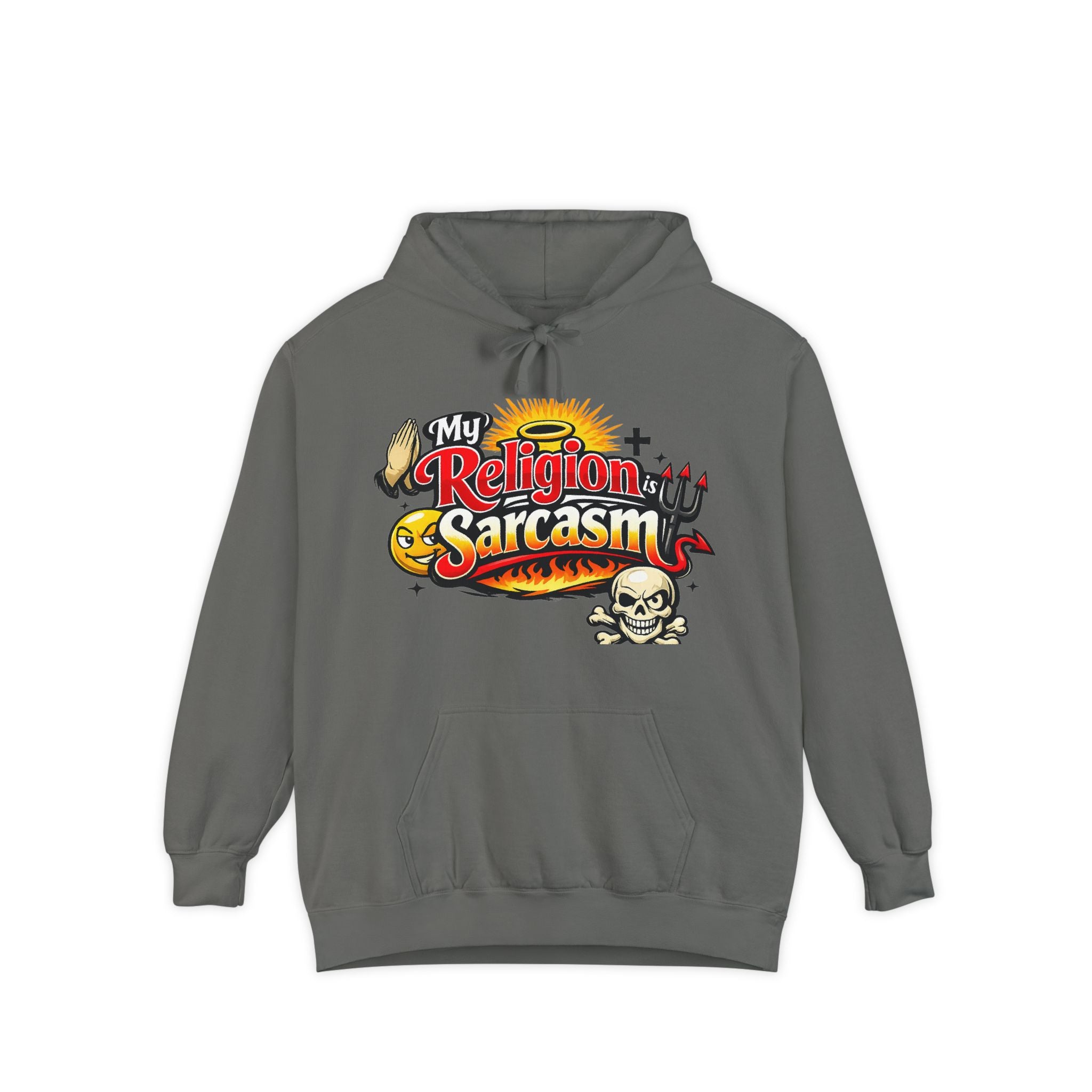 Sarcasm is My Savior | Garment-Dyed Hoodie — AttitudeShirts
