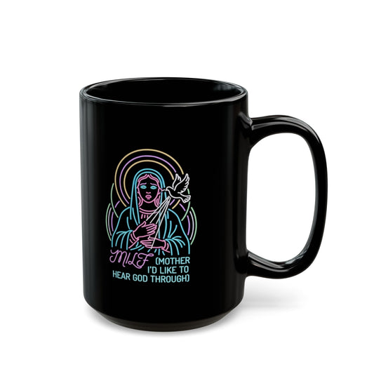 "Good Book Series MILF" Black Ceramic Mug