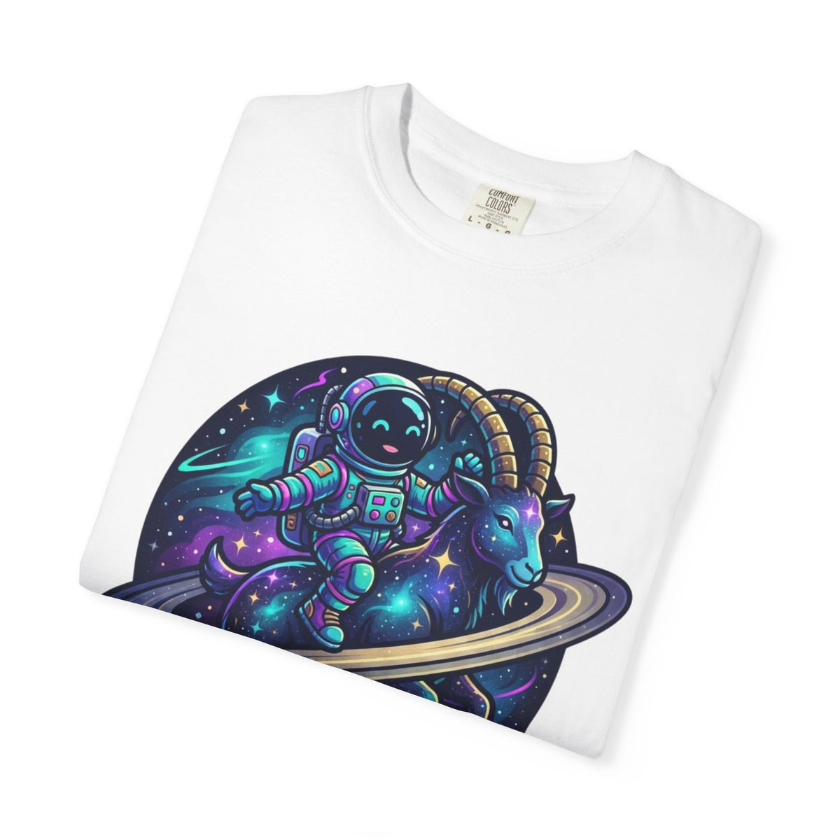 "Space Explorer Capricorn" Unisex Garment-Dyed Tee