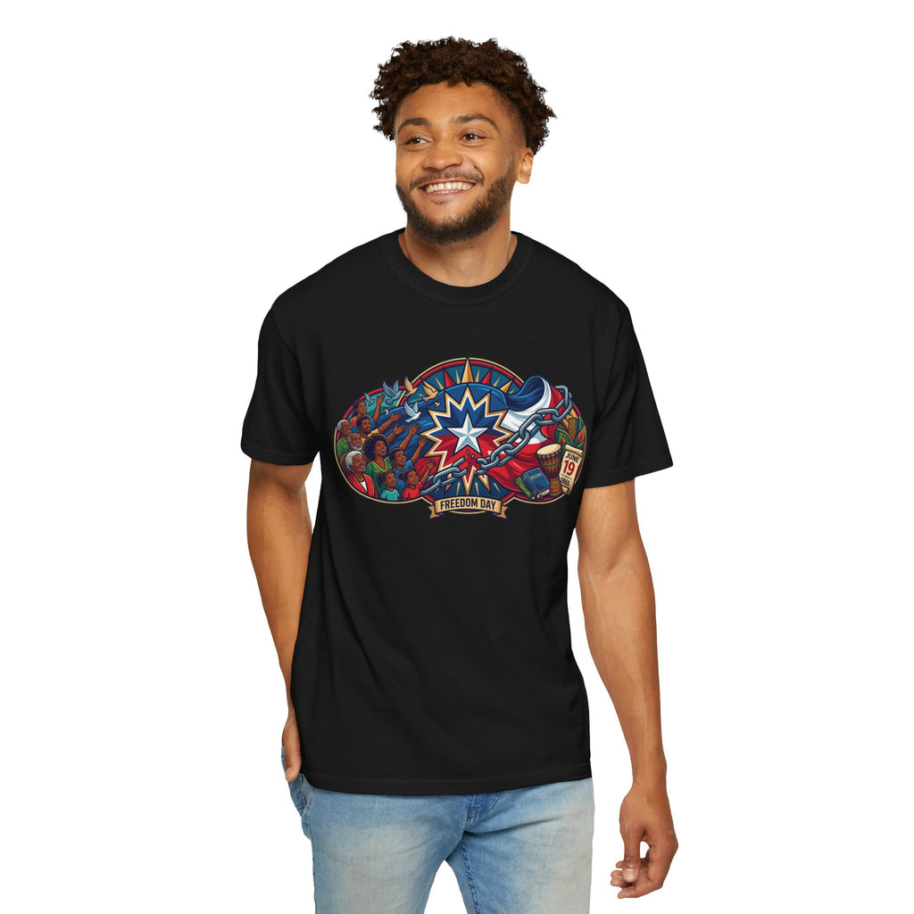 "Juneteenth" Unisex Garment-Dyed Tee