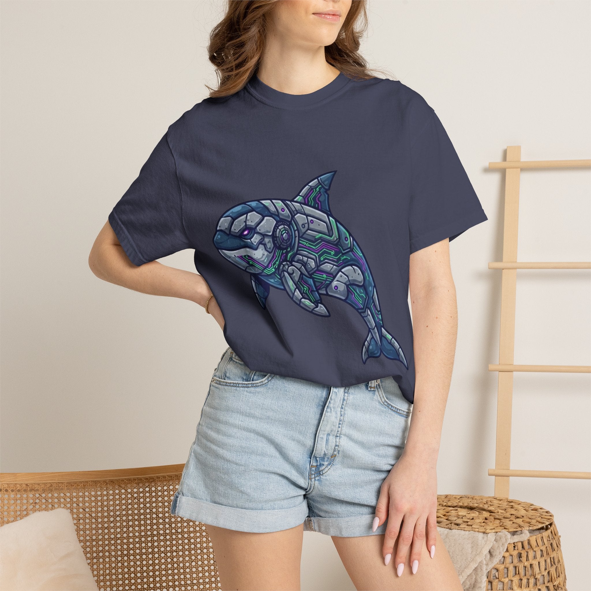 "Killer Whale" Unisex Garment-Dyed Tee