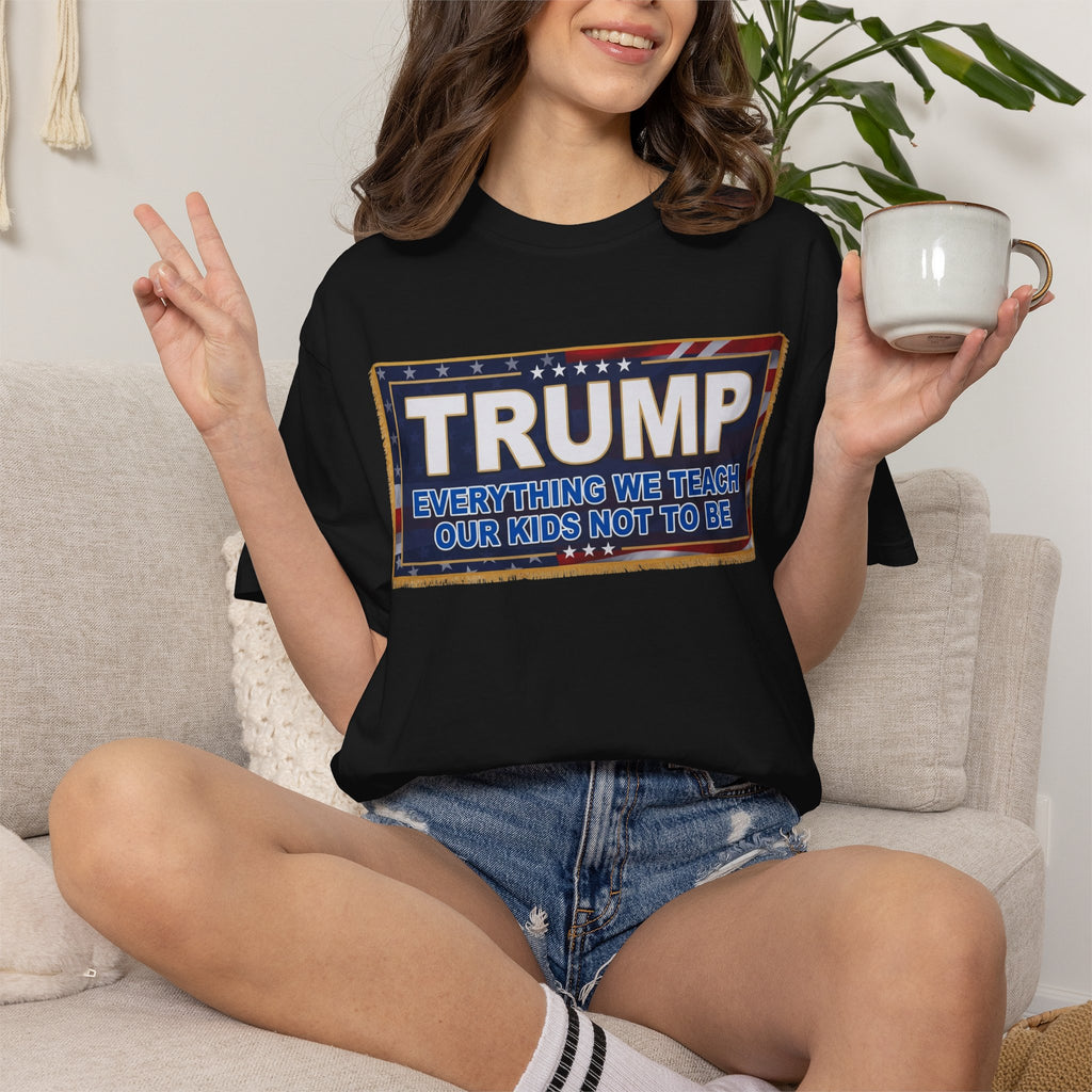 "Trump Teach Our Kids" Unisex Garment-Dyed Tee