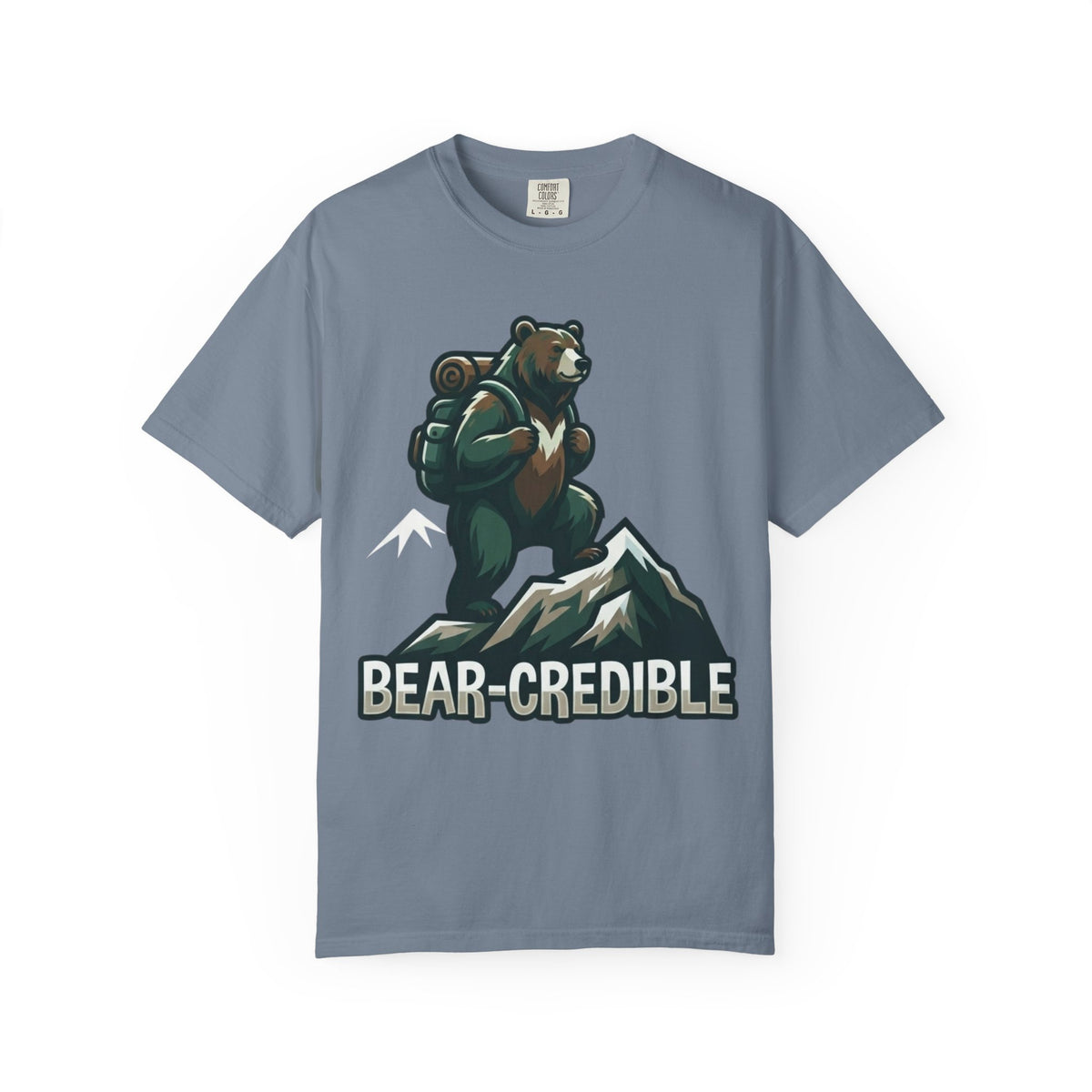 Color: Blue Jean | Bear Credible Unisex Garment-Dyed Tee
