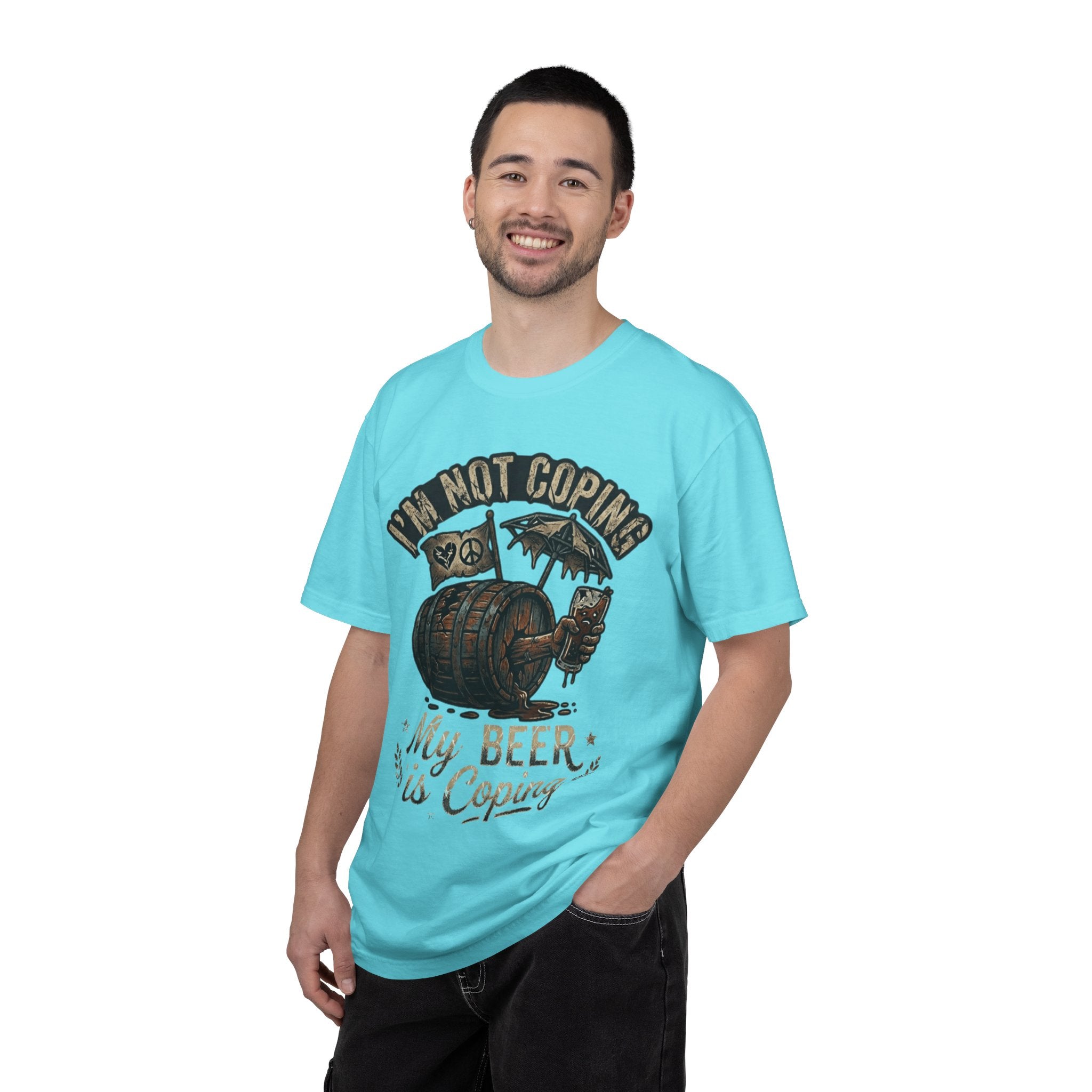 "Beer is Coping" Unisex Garment-Dyed Tee