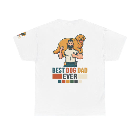 Color: White | Best Dog Dad Premium Graphic Tee
