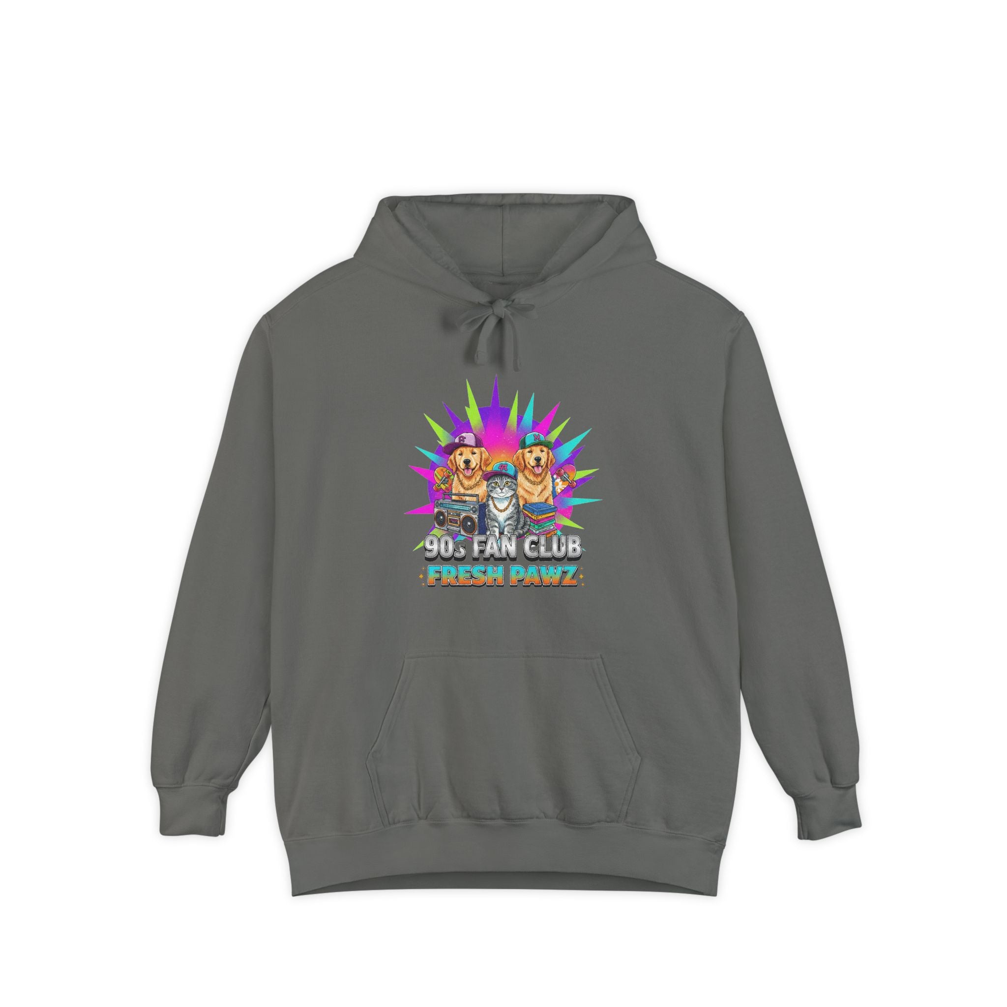 Still Living in the 90s (Send Help) | Garment-Dyed Hoodie — AttitudeShirts