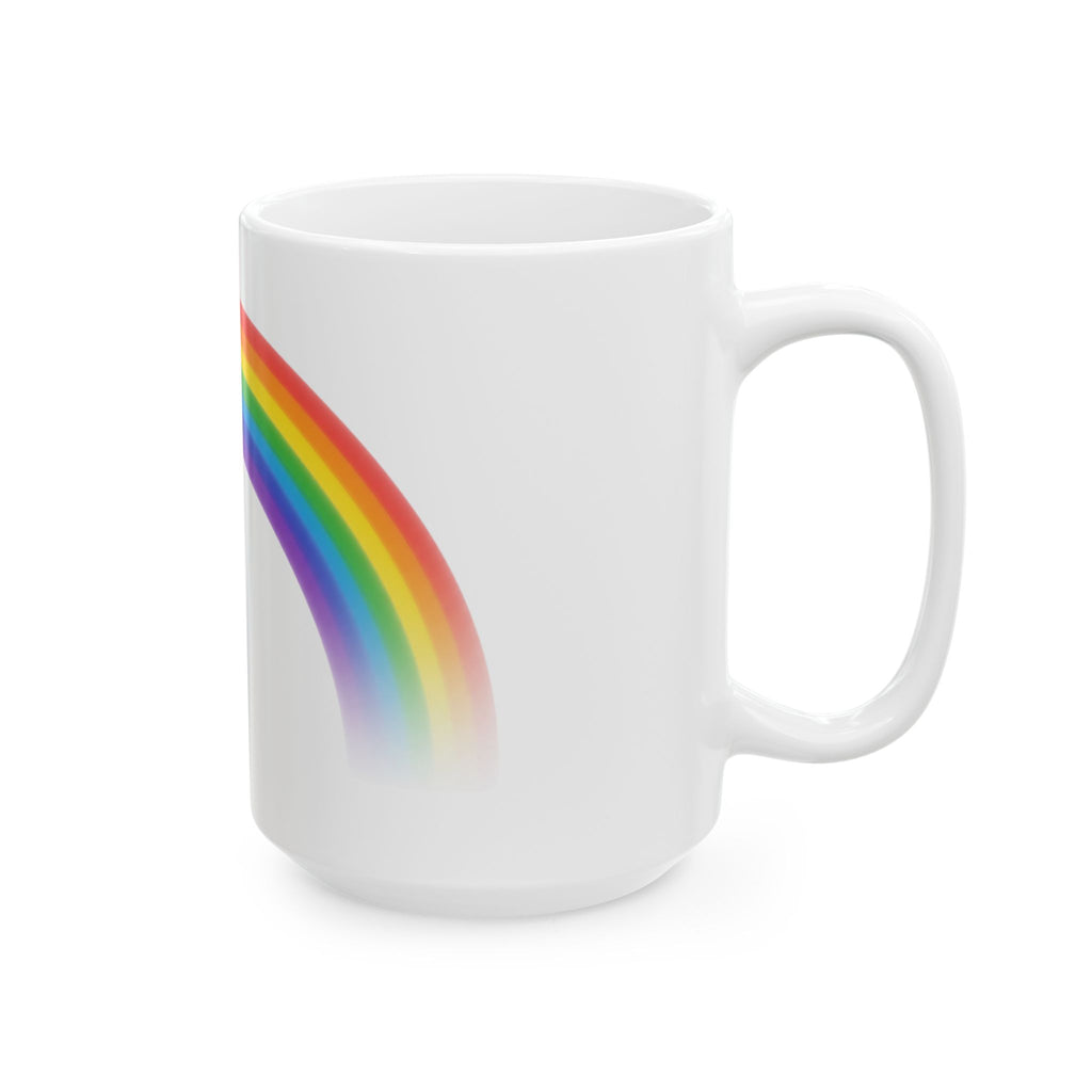 "Gay Away the Pray" White Ceramic Mug — Graphic