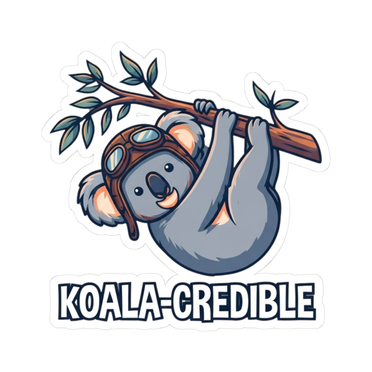 "Koala Credible" Sticker — Main
