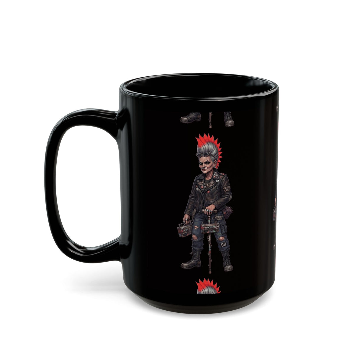 "Roxie" Black Ceramic Mug