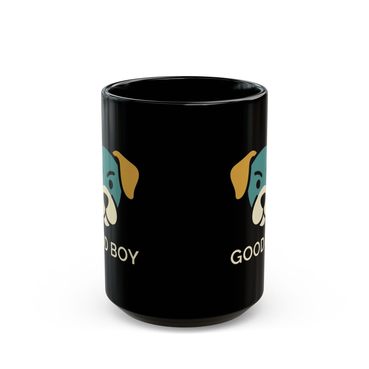 "I'm A Good Boy" Black Ceramic Mug — Graphic