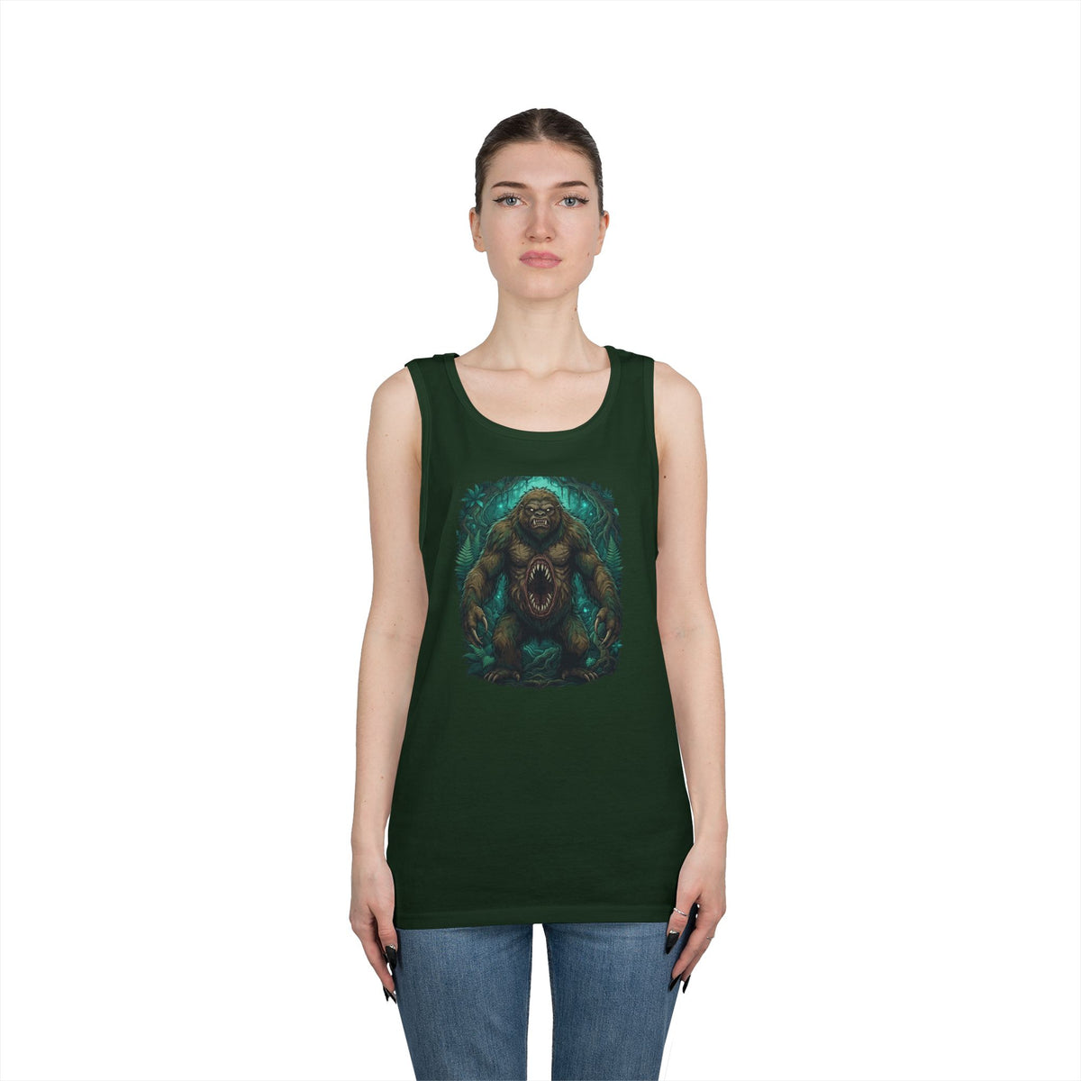 Color: Forest Green | Mapinguari (Amazon Rainforest) Tank Top
