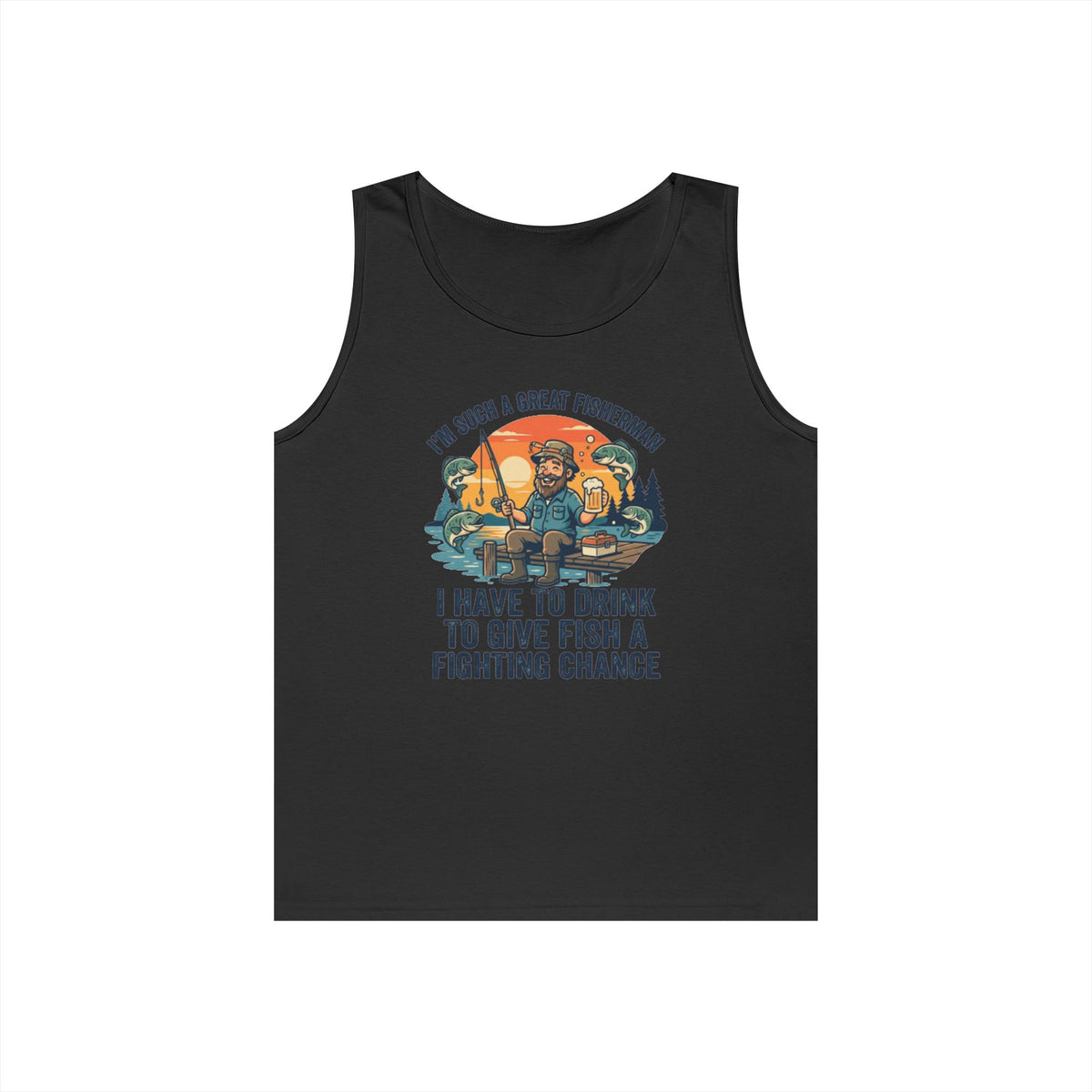 "Drink to Give Fish a Fighting Chance" Tank Top