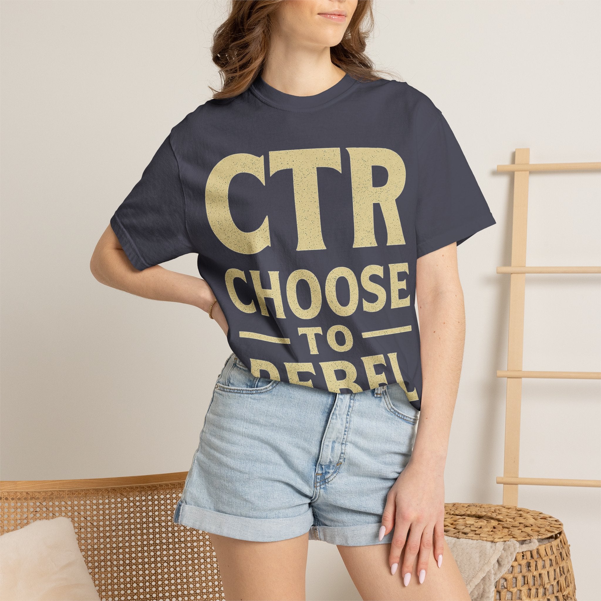 "CTR: Choose To Rebel" Unisex Garment-Dyed T-shirt