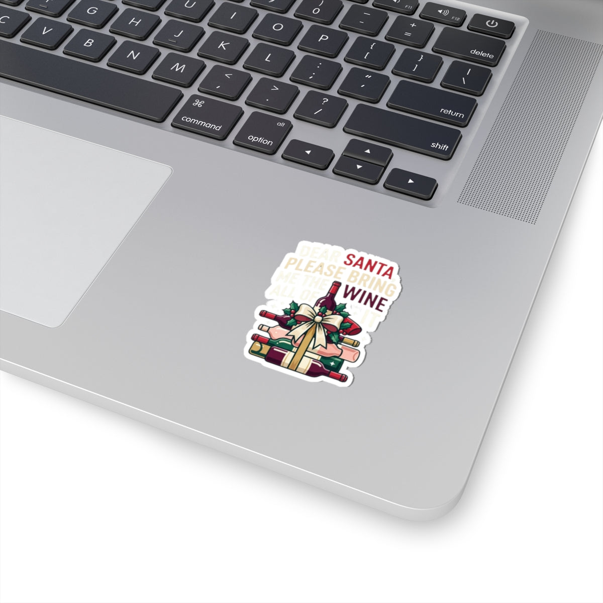 "Santa Bring Me Wine" Sticker — Main