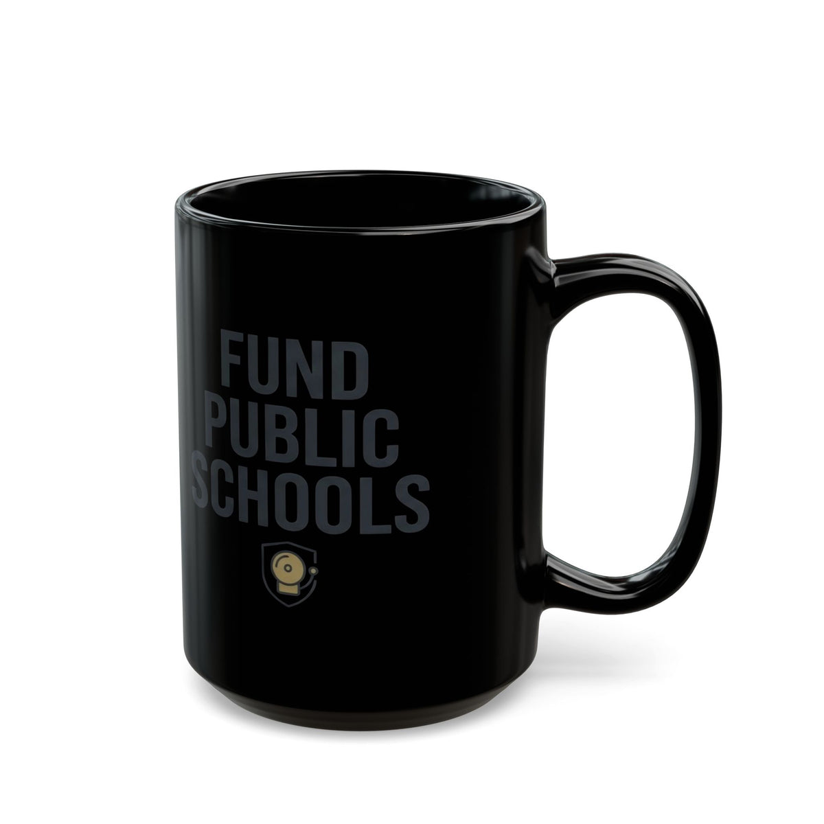 "Protest Series - Fund Public Schools" Black Ceramic Mug — Graphic