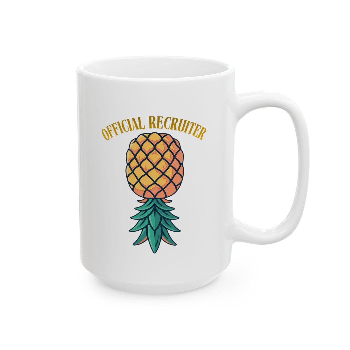 "Official Recruiter" White Ceramic Mug