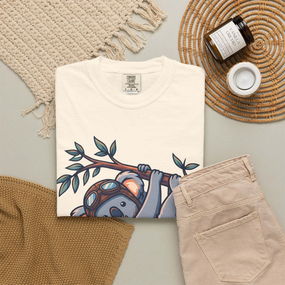 "Koala Credible" Unisex Garment-Dyed Tee