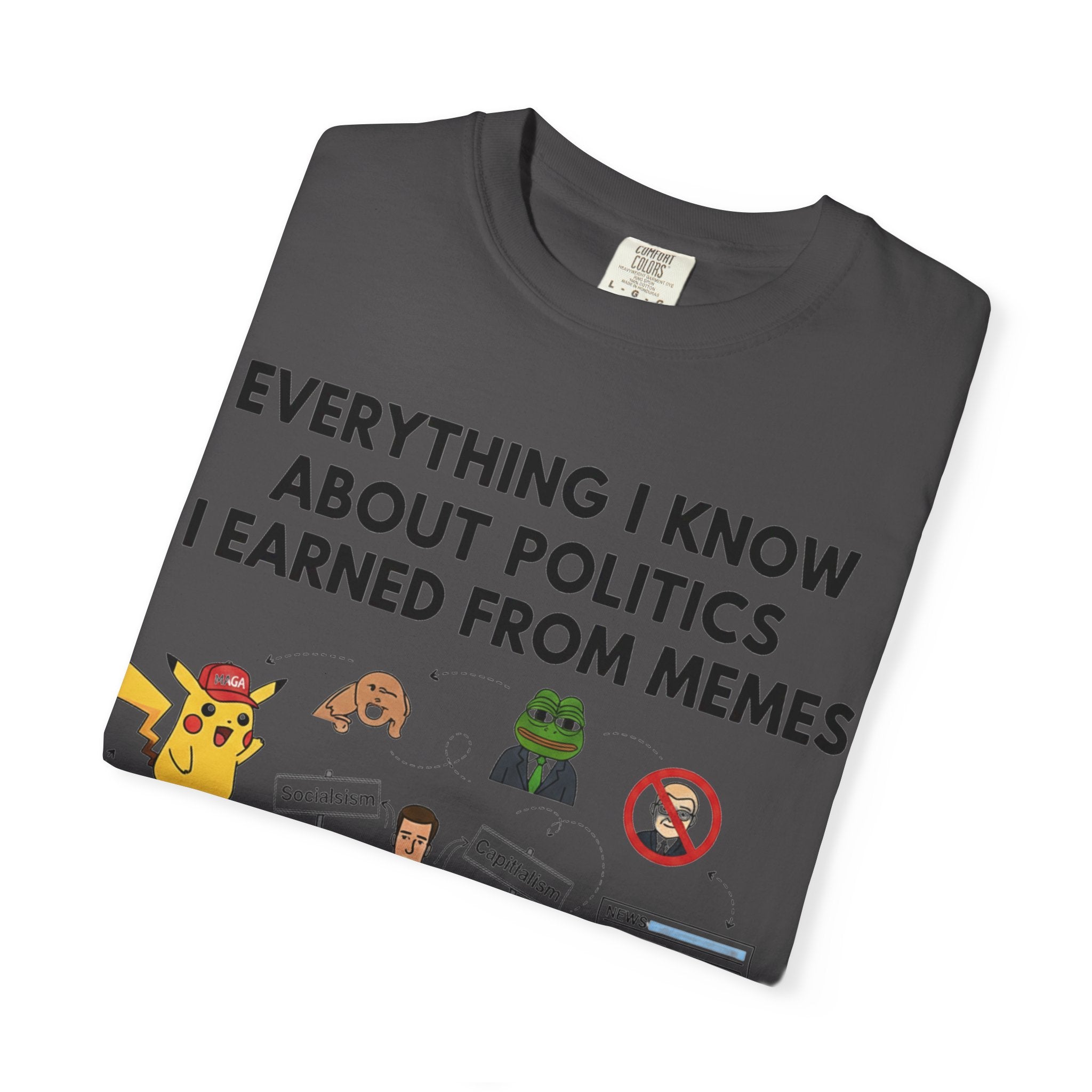 "Advanced Degrees in Memes" Unisex Garment-Dyed T-shirt