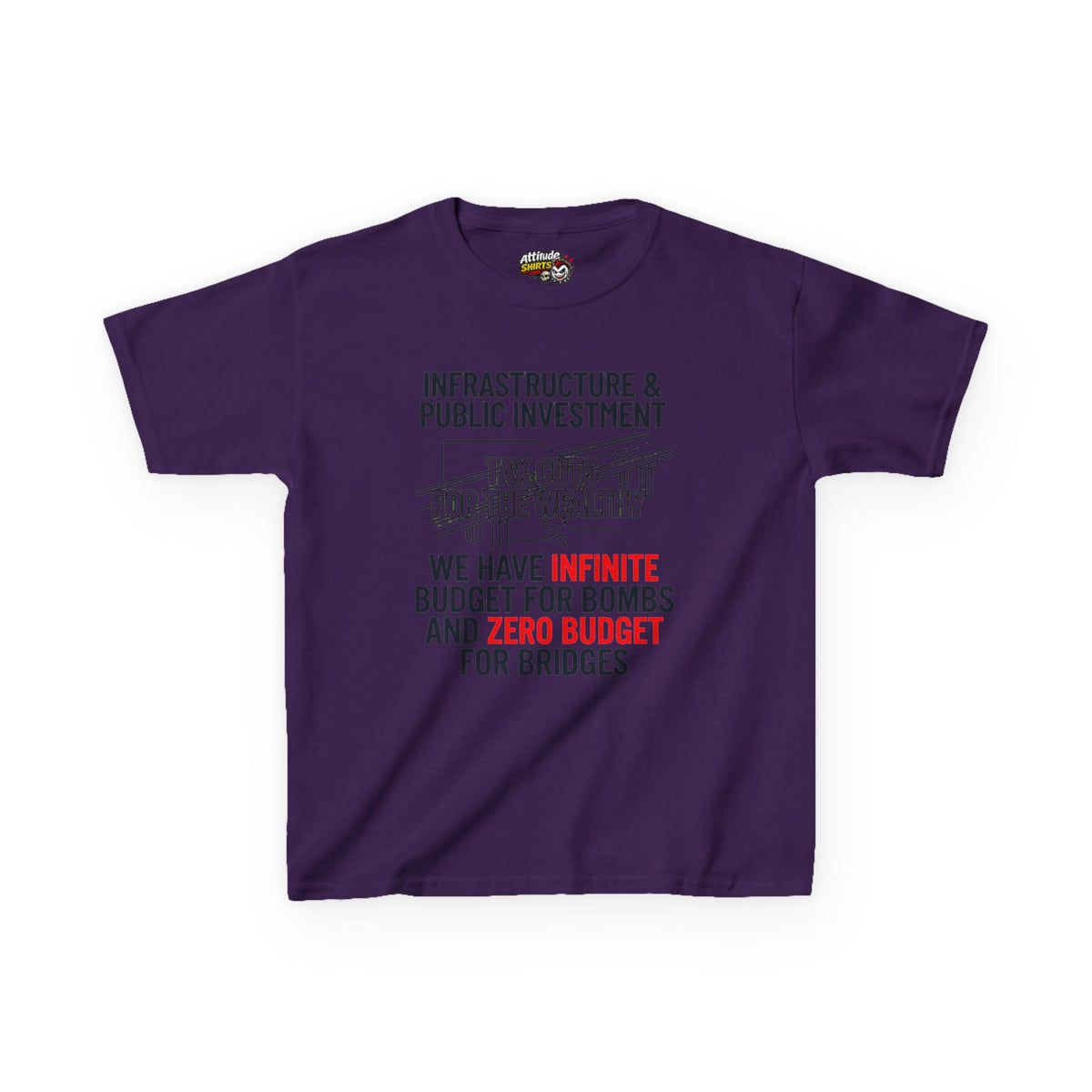 Protest Series - Fix The Roads Kids Tee