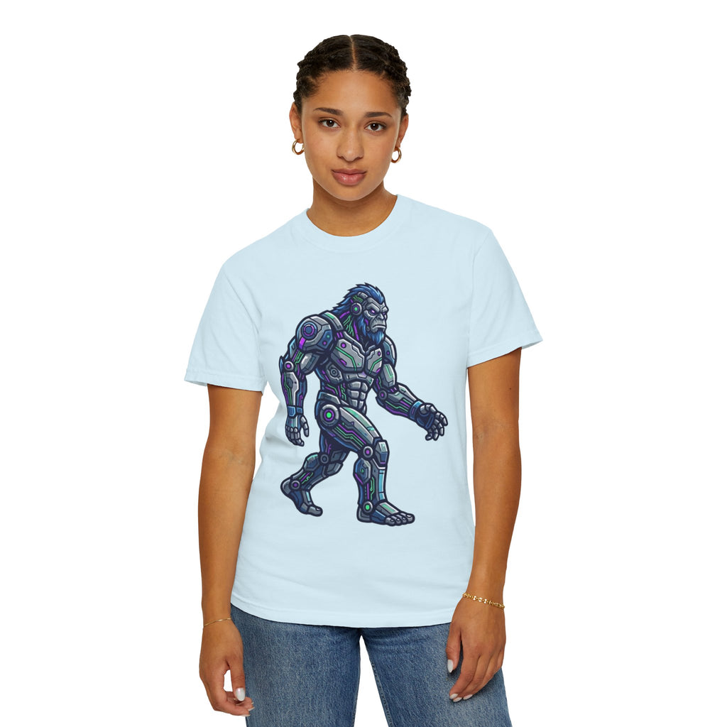 "Cyber Bigfoot" Unisex Garment-Dyed Tee