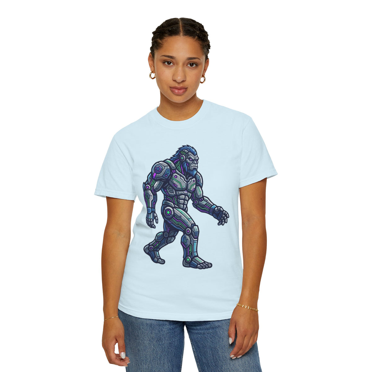 Color: Chambray | Cyber Bigfoot Unisex Garment-Dyed Tee