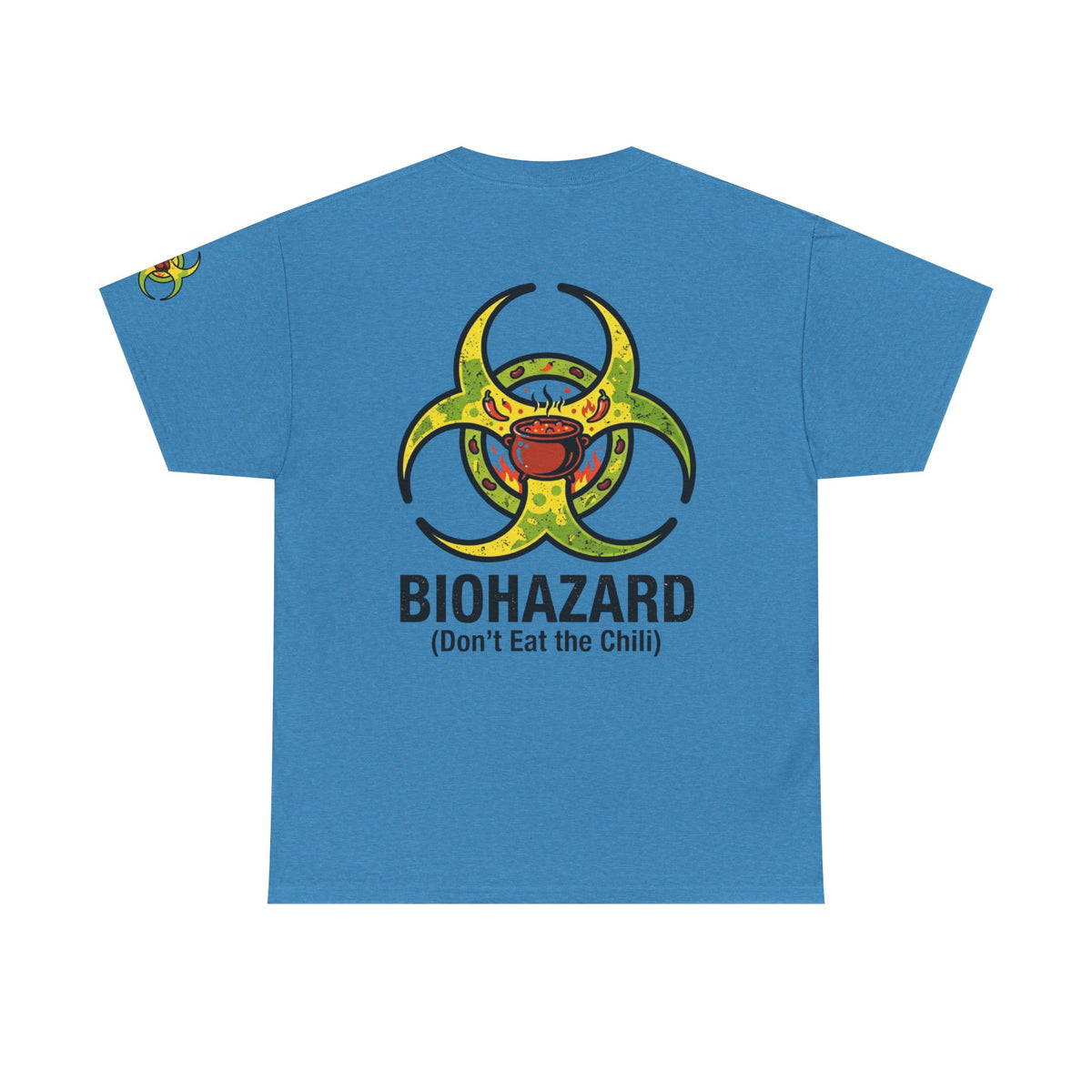 Color: Heather Sapphire | Bio Hazard Premium Graphic Tee