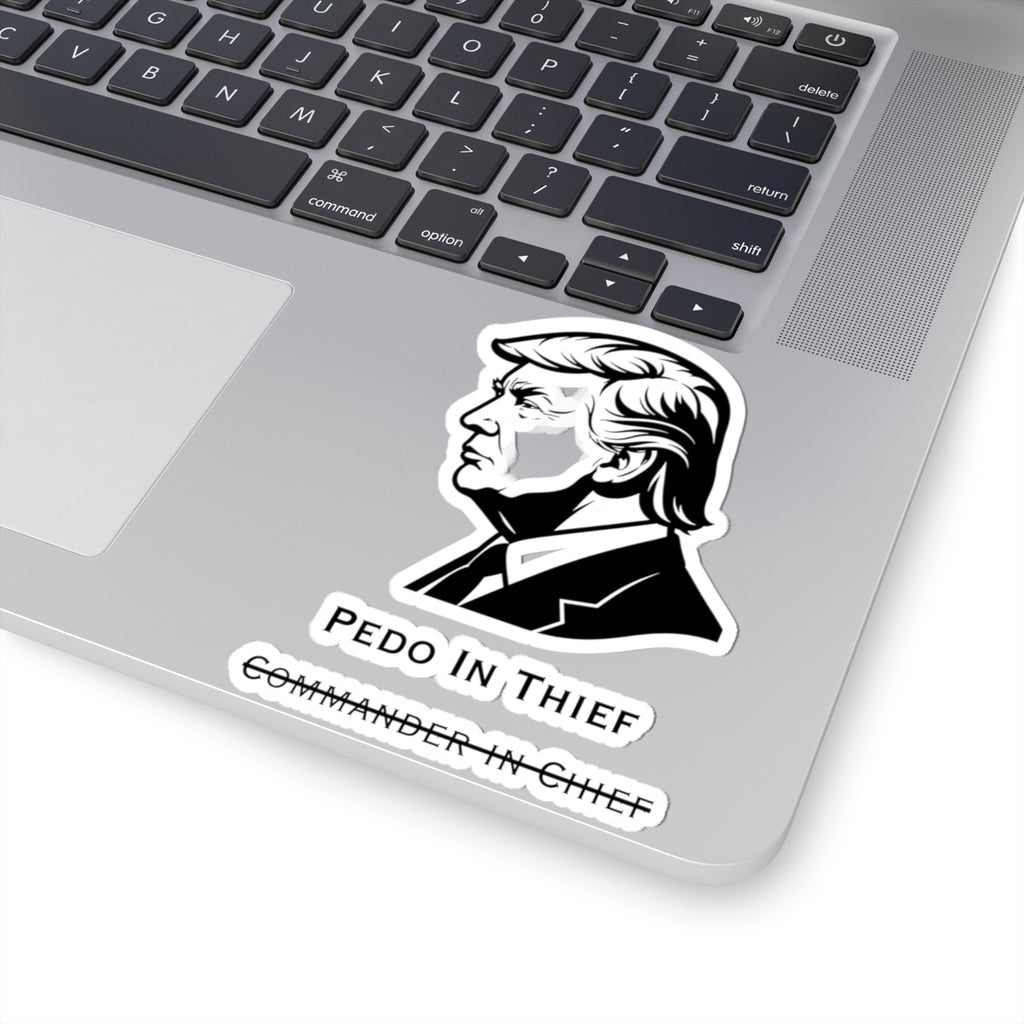 Pedo In Thief | Kiss-Cut Sticker — AttitudeShirts