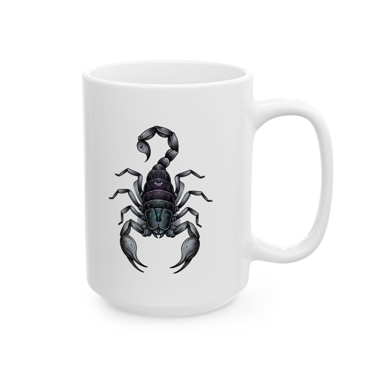 "Scorpio The Mystical Scorpion" White Ceramic Mug