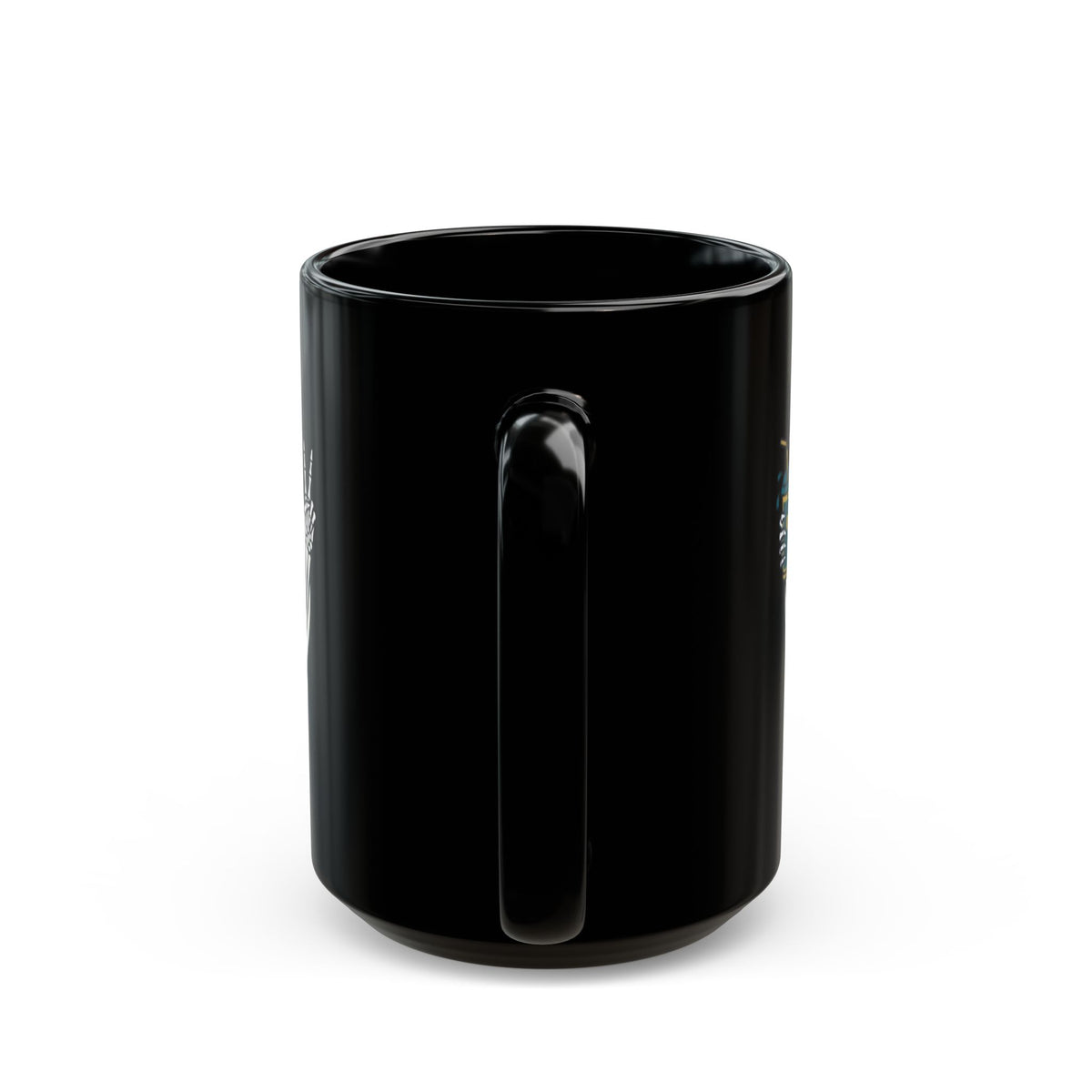 "Flexible But Not About Brunch" Black Ceramic Mug — Graphic