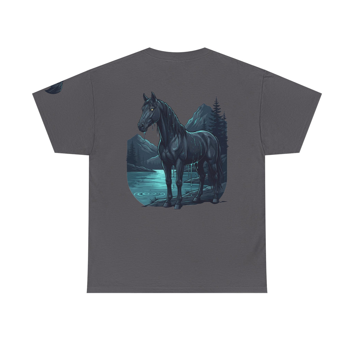 Color: Charcoal | Kelpie (Scottish Folklore) Premium Graphic Tee