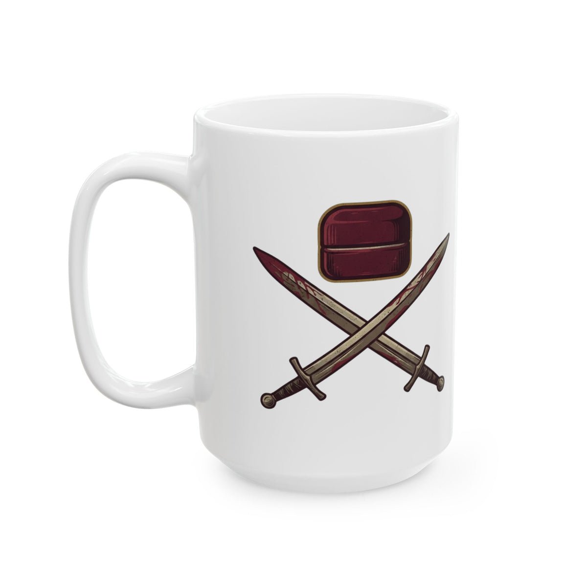 "Good Book Series 200 Foreskins" White Ceramic Mug — Graphic