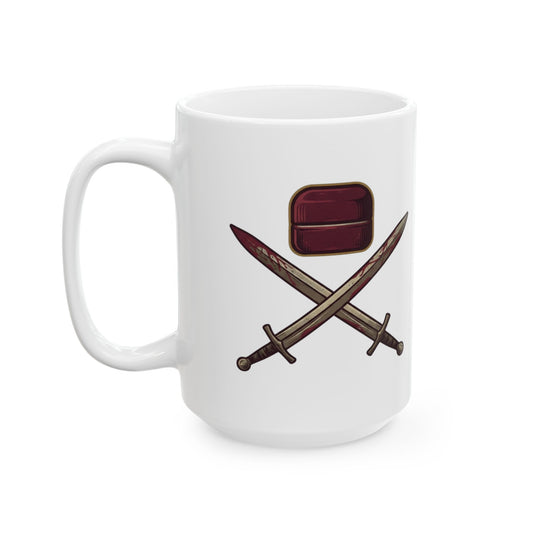 "Good Book Series 200 Foreskins" White Ceramic Mug — Graphic