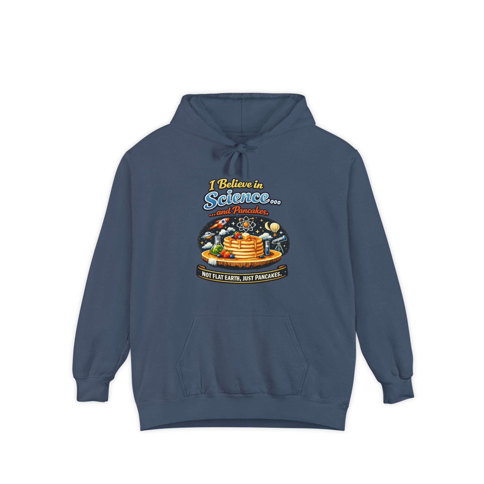 Science & Pancakes: My Two Moods | Garment-Dyed Hoodie — AttitudeShirts