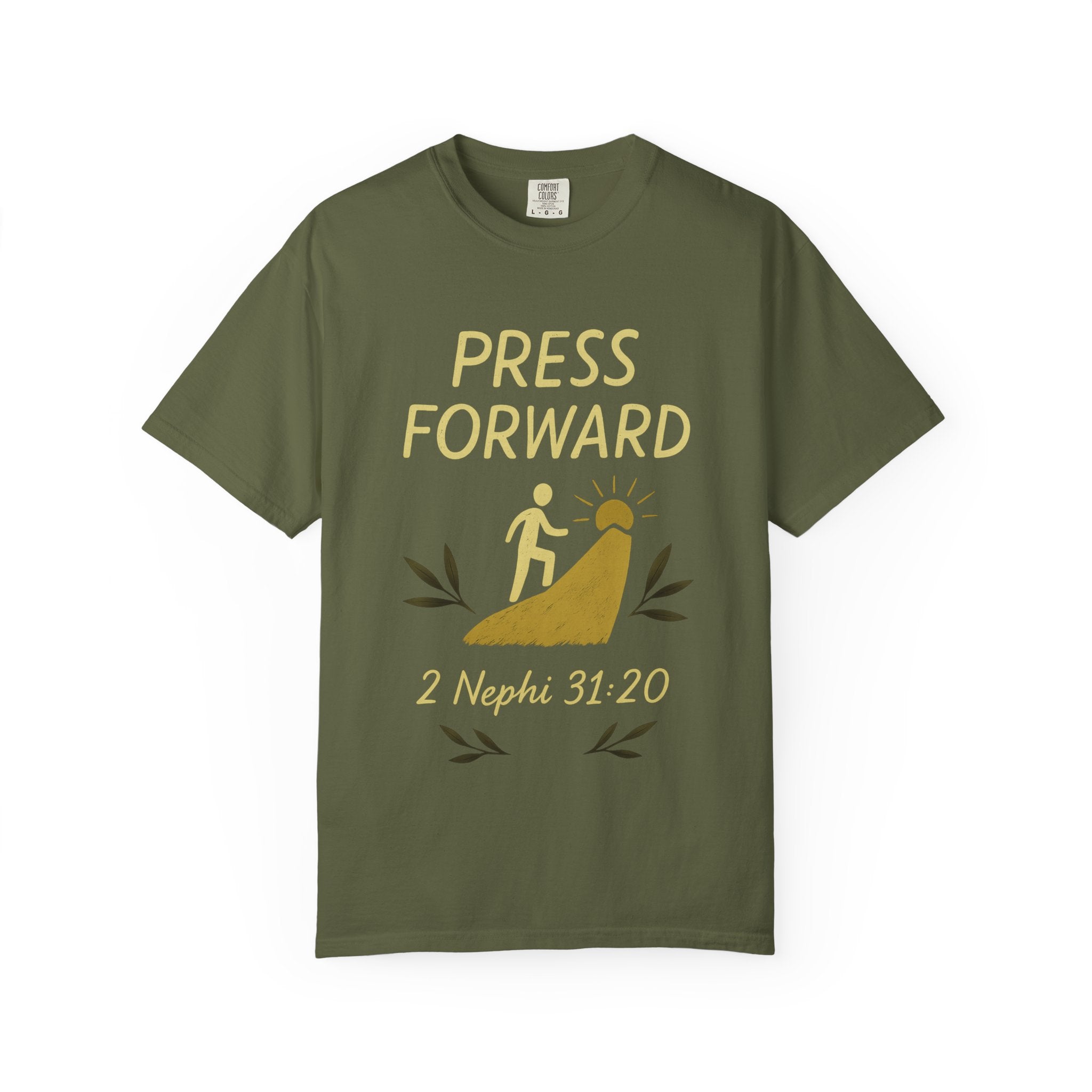 "Press Forward" Unisex Garment-Dyed T-shirt