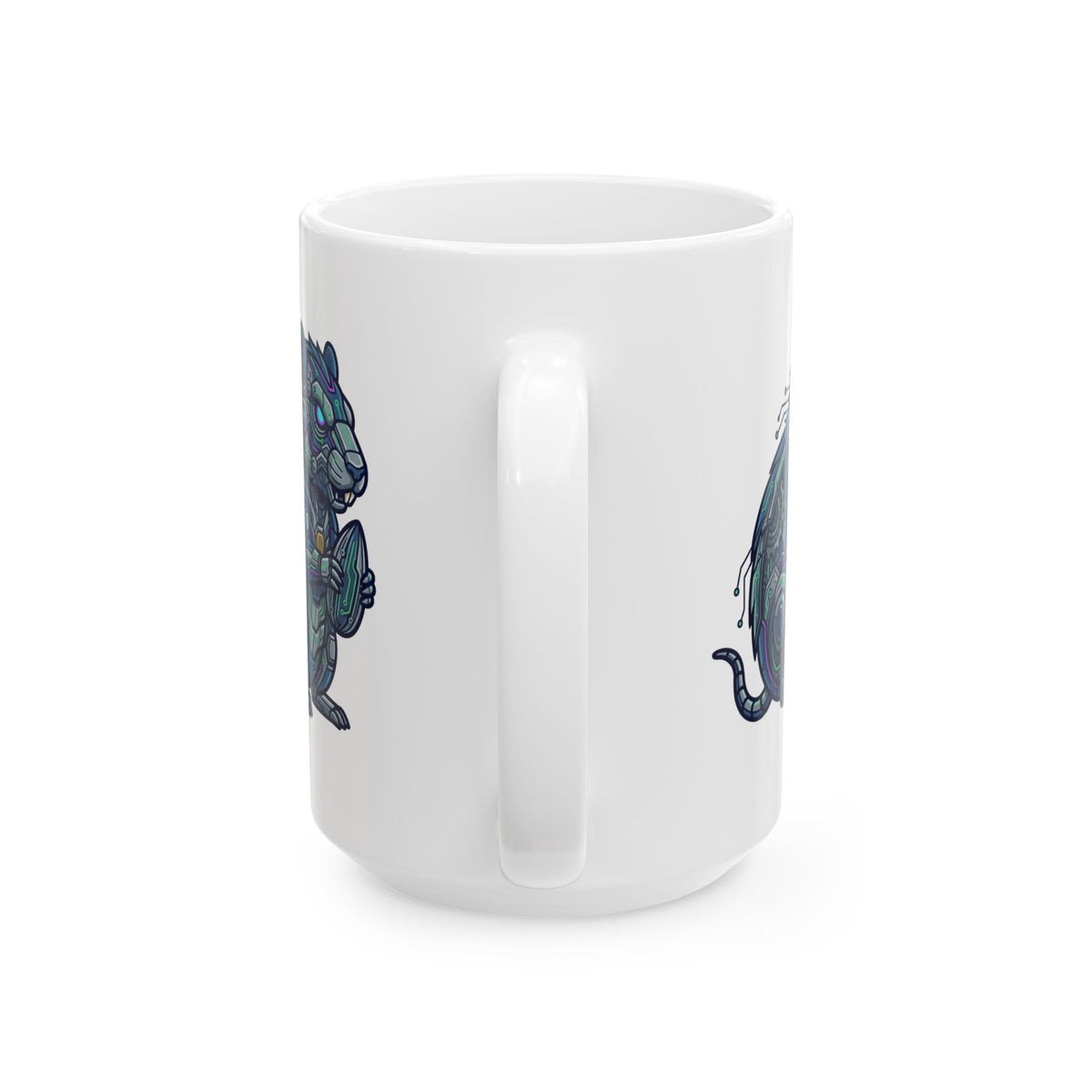 "Cyber Hamster" White Ceramic Mug