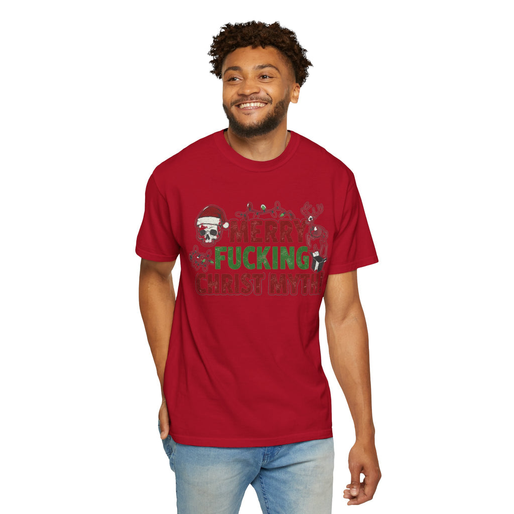 "MF Christ Myth" Unisex Garment-Dyed T-shirt